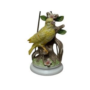 Vintage UCGC Ceramic Yellow Canary Figurine 6.5” tall